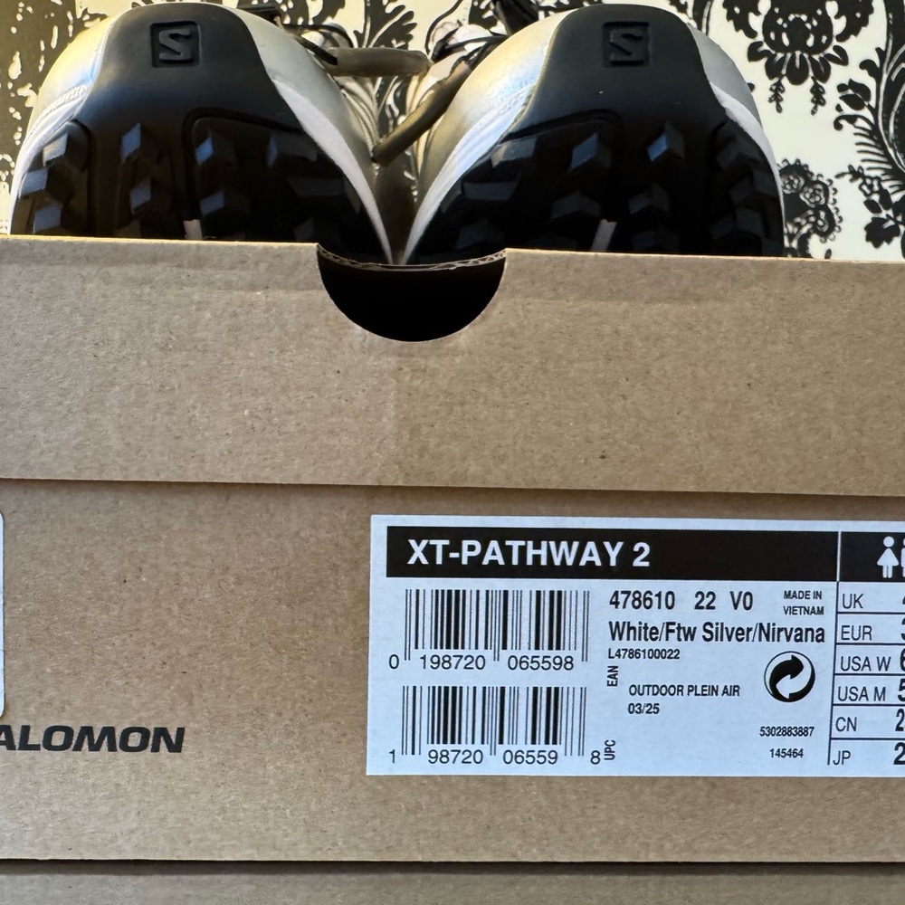 salomon xt pathway 2 white silver nirvana - Picture 3 of 7